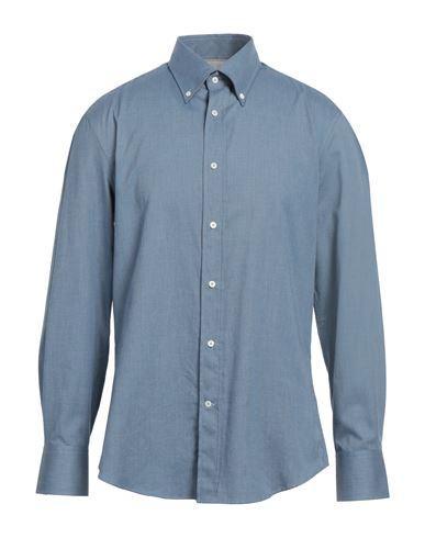 BRUNELLO CUCINELLI Man Shirt Light Blue Size 3xl Cotton Product Image