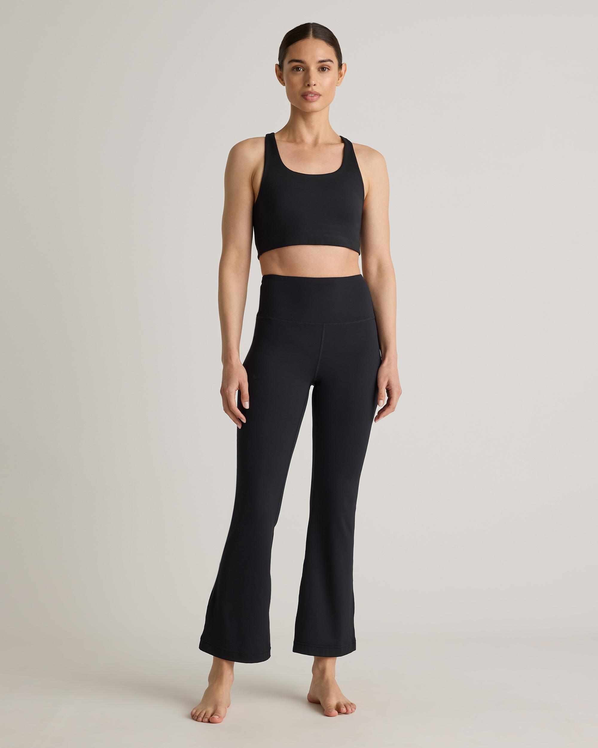 Quince | Women's Ultra-Form High-Rise Flared Pants Nylon/Spandex Product Image