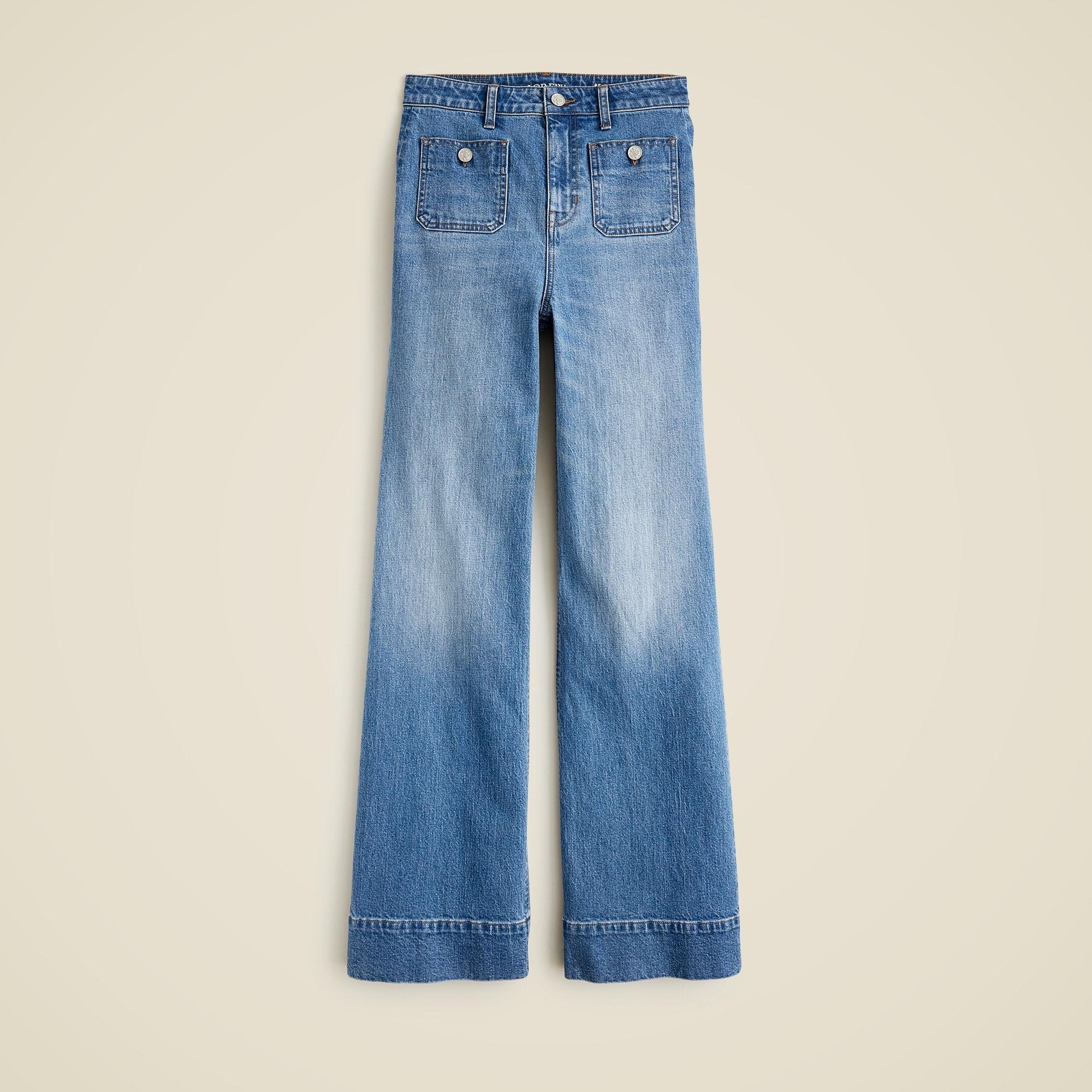 High-rise Sailor denim trouser in 1996 semi-stretch Product Image