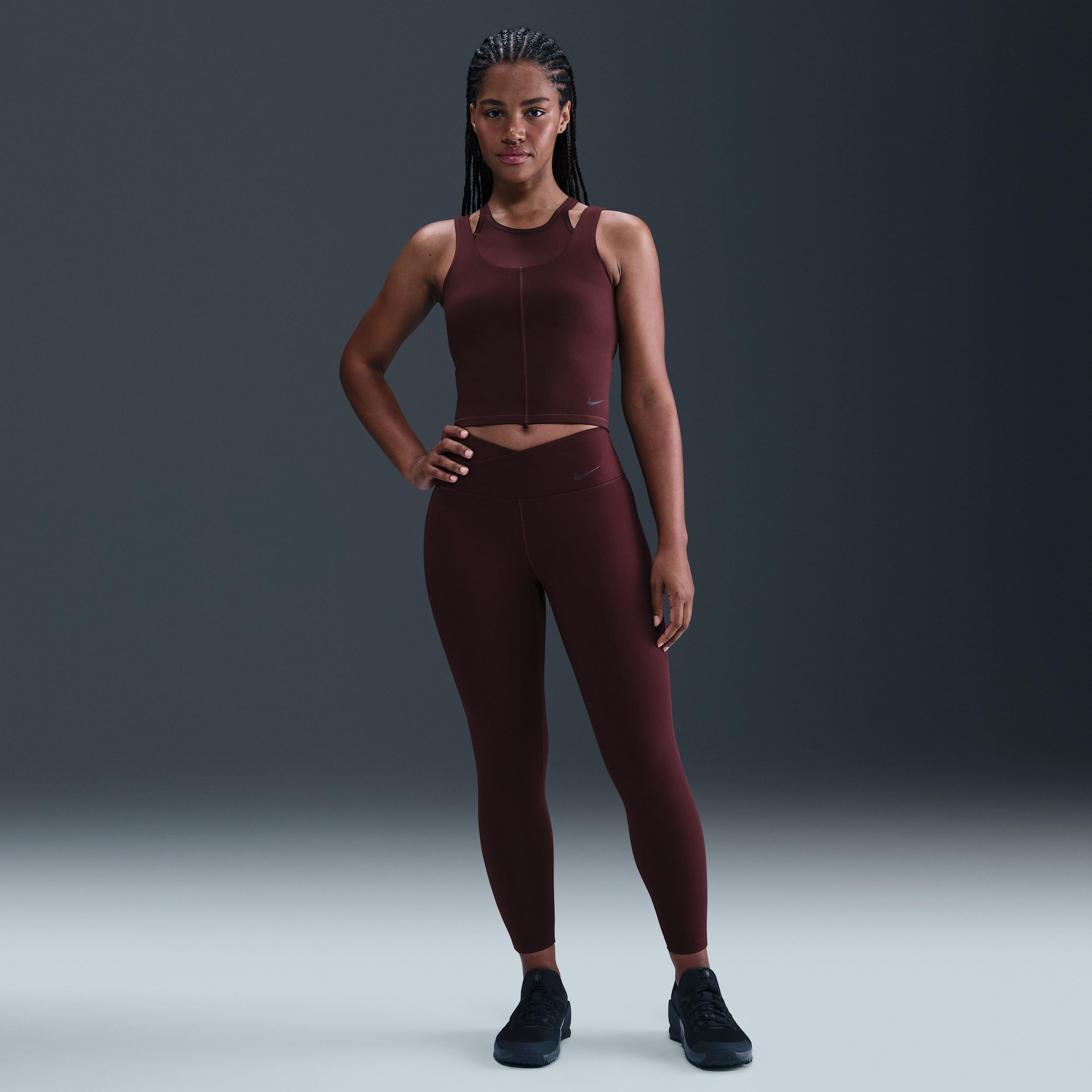 Nike Women's One Fitted Dri-FIT Cropped Tank Top Product Image