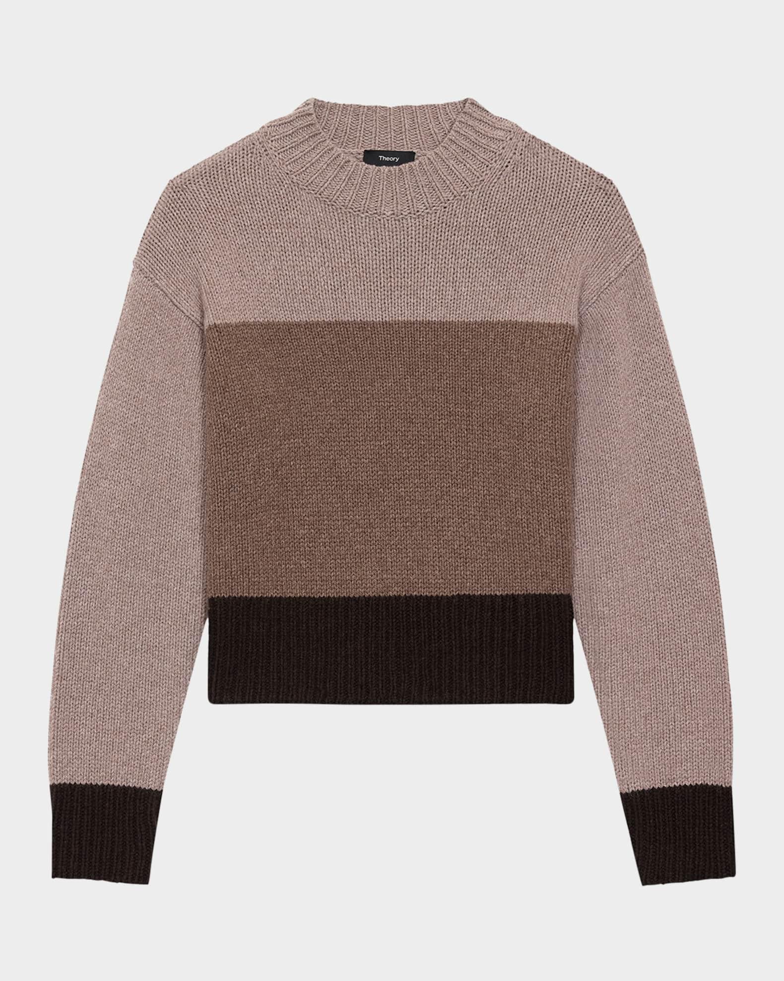 Color-Block Crewneck Sweater Product Image