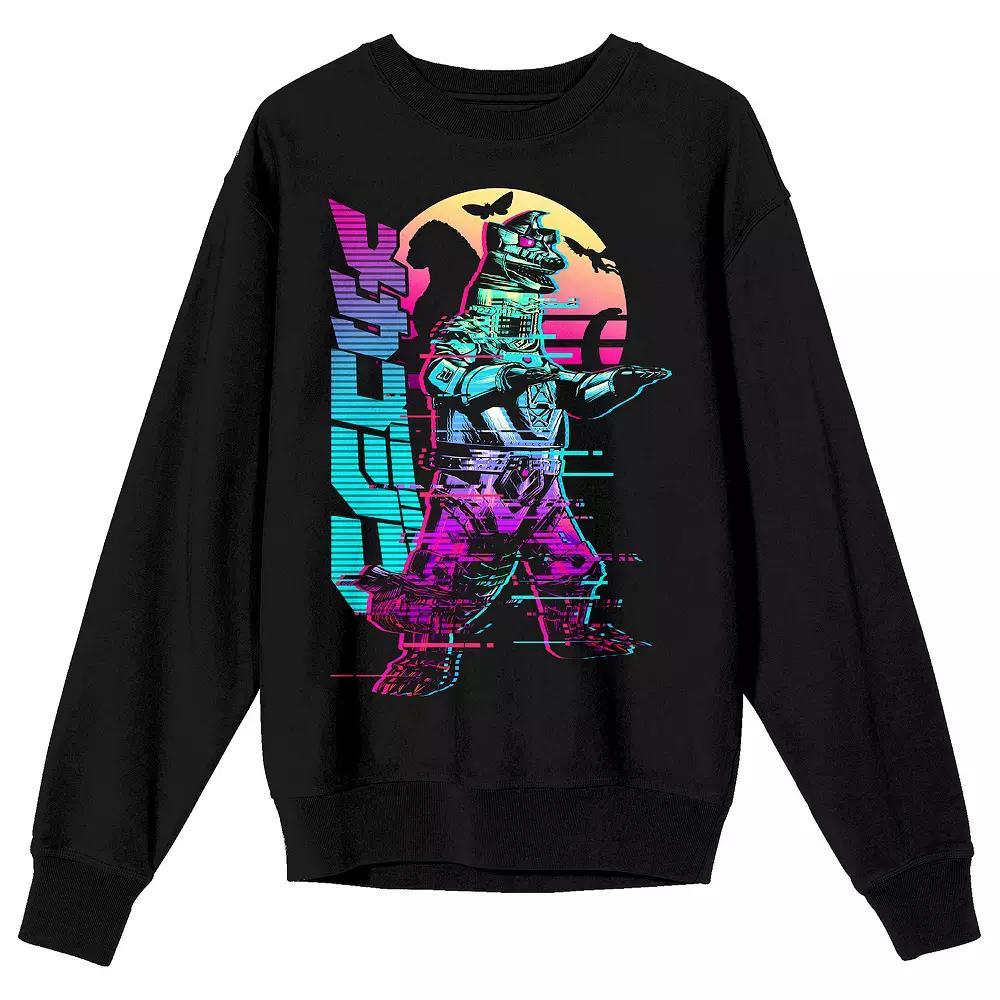Men's Godzilla Kanji Title Long Sleeve Graphic Tee, Size: Small 36, Black Product Image