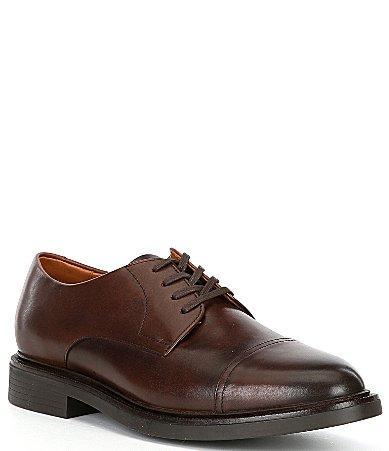 Mens Asher Cap-Toe Leather Oxfords Product Image