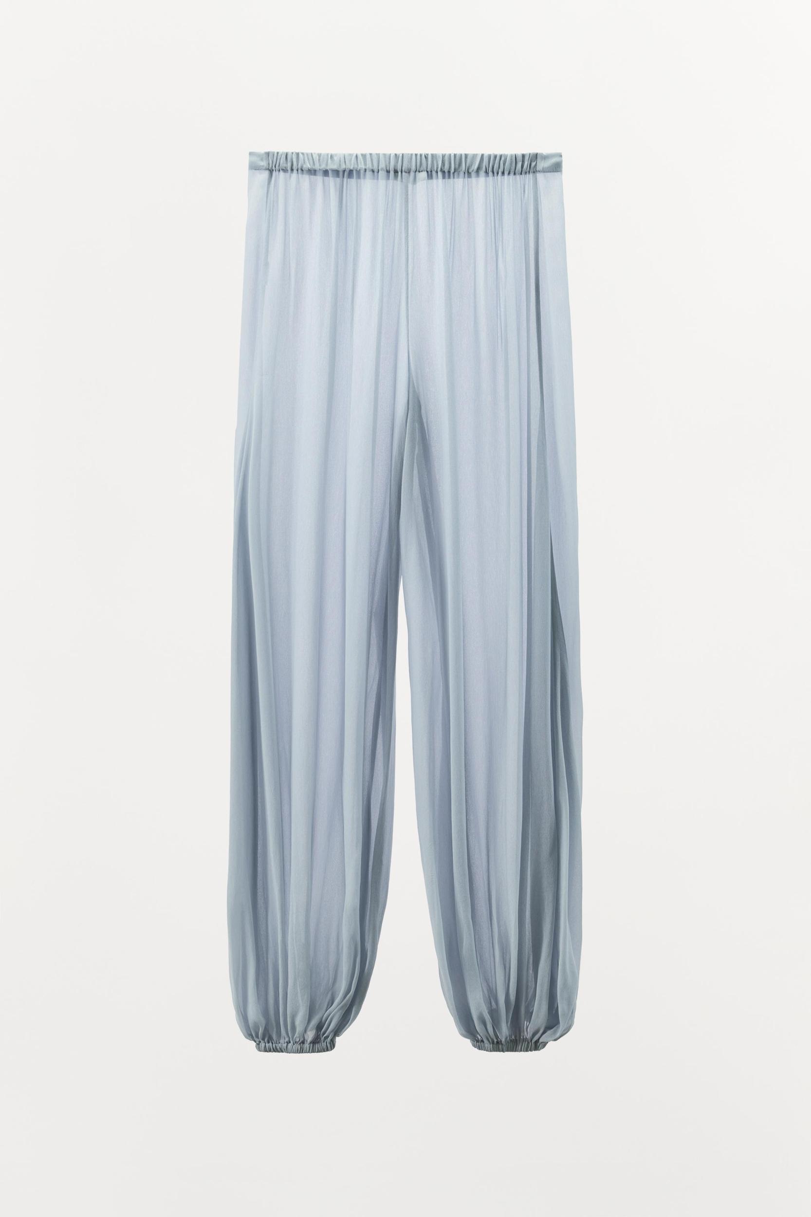 SEMI-SHEER DRAPED TOP Product Image