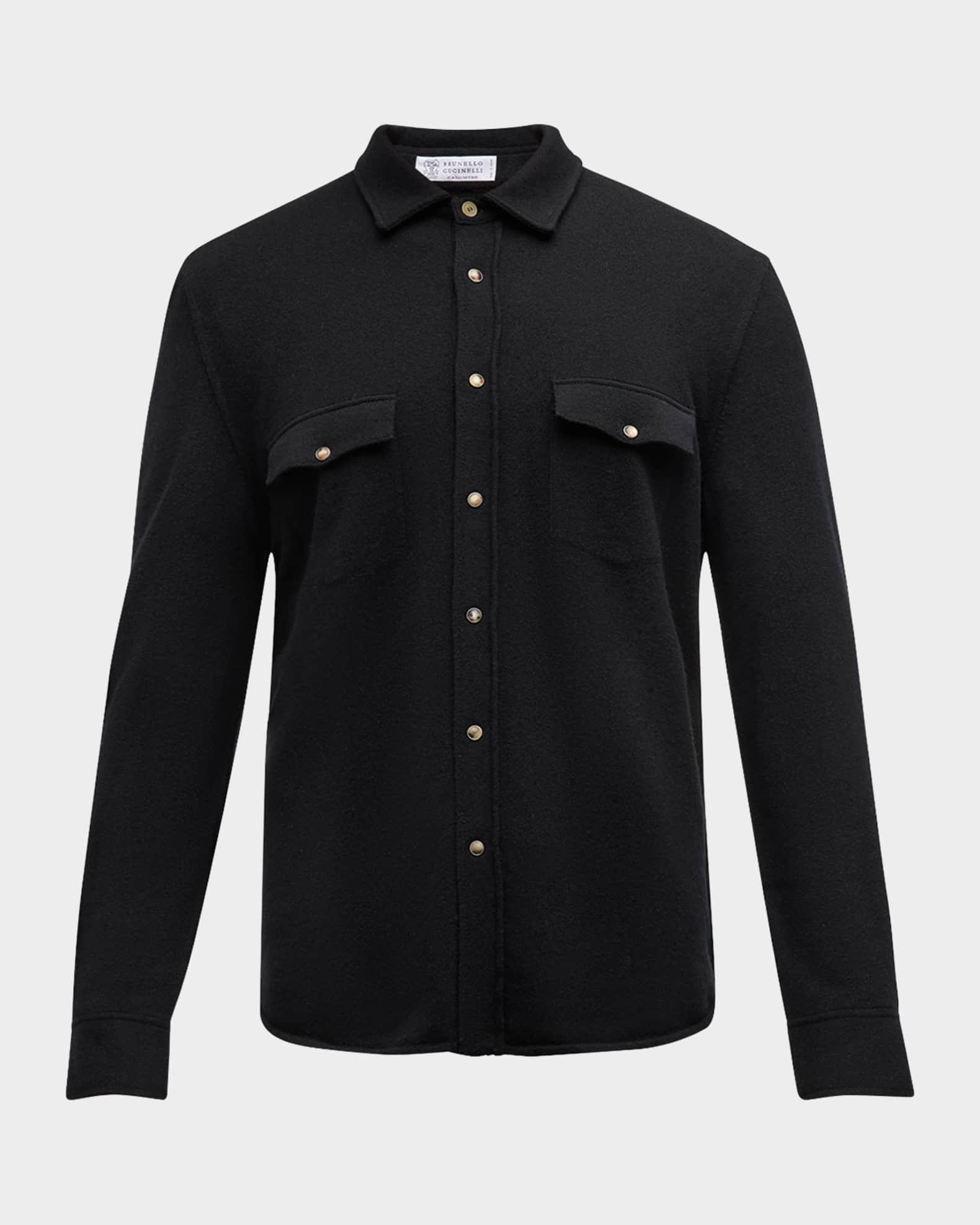 Men's Wool-Cashmere Western Overshirt Product Image
