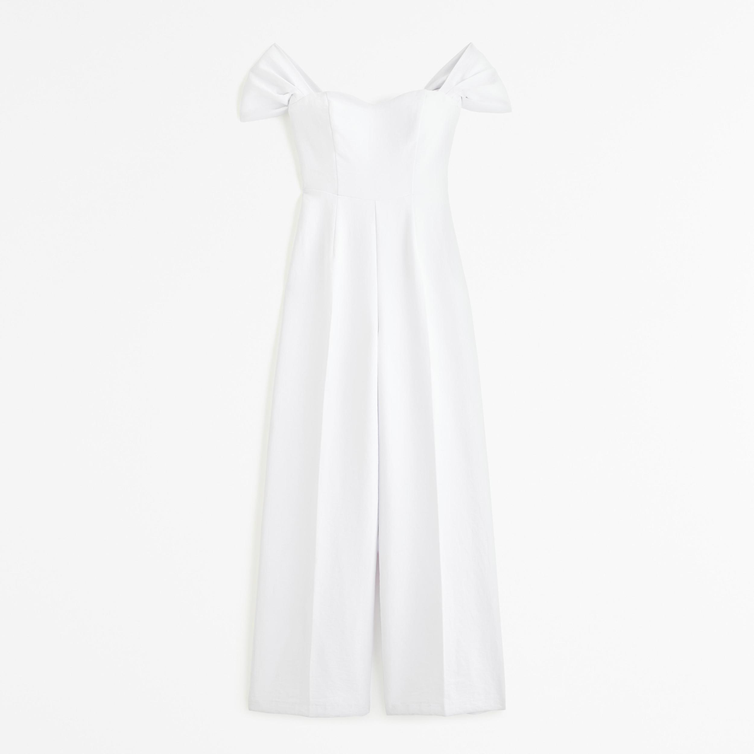Off-The-Shoulder Premium Crepe Jumpsuit Product Image