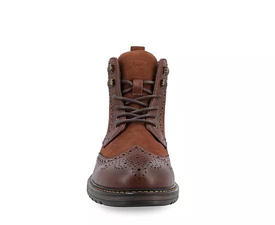 VANCE Virgil Men's Tru Comfort Foam Lace-up Ankle Boots, Size: 9, Brown Product Image