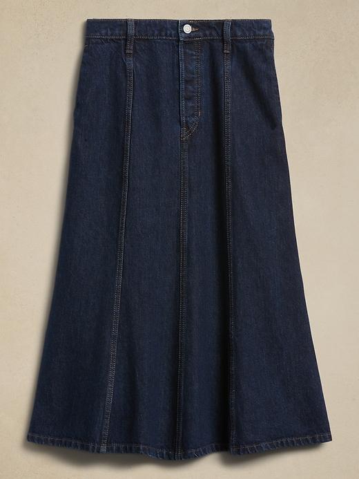 Pia Denim Midi Skirt Product Image