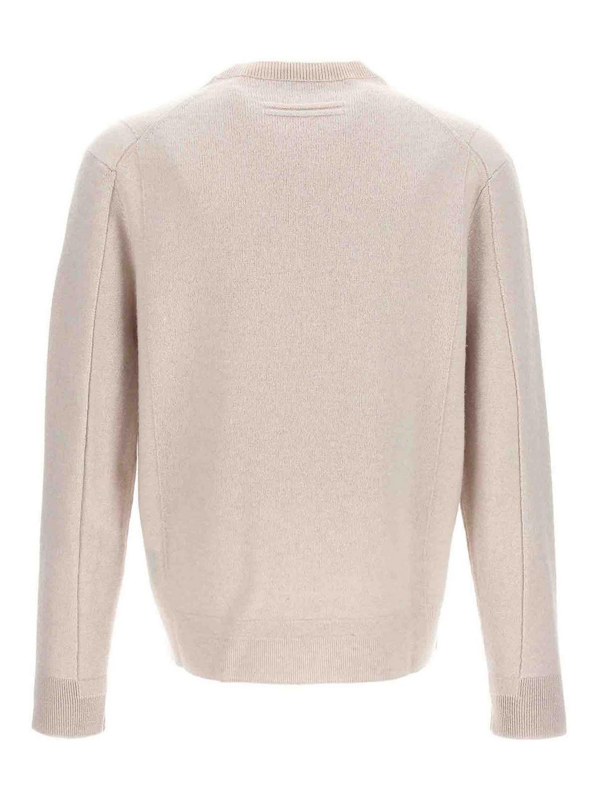 ZEGNA Cachemire Wool Sweater Sweater, Cardigans Gray In Gris Product Image