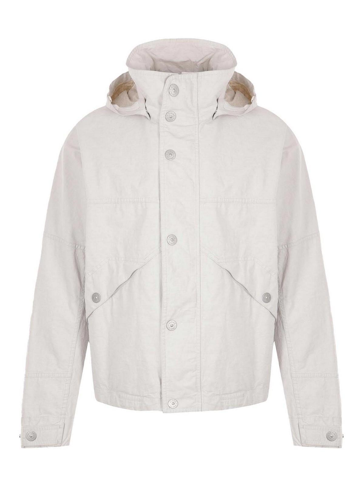 STONE ISLAND White Jacket Product Image