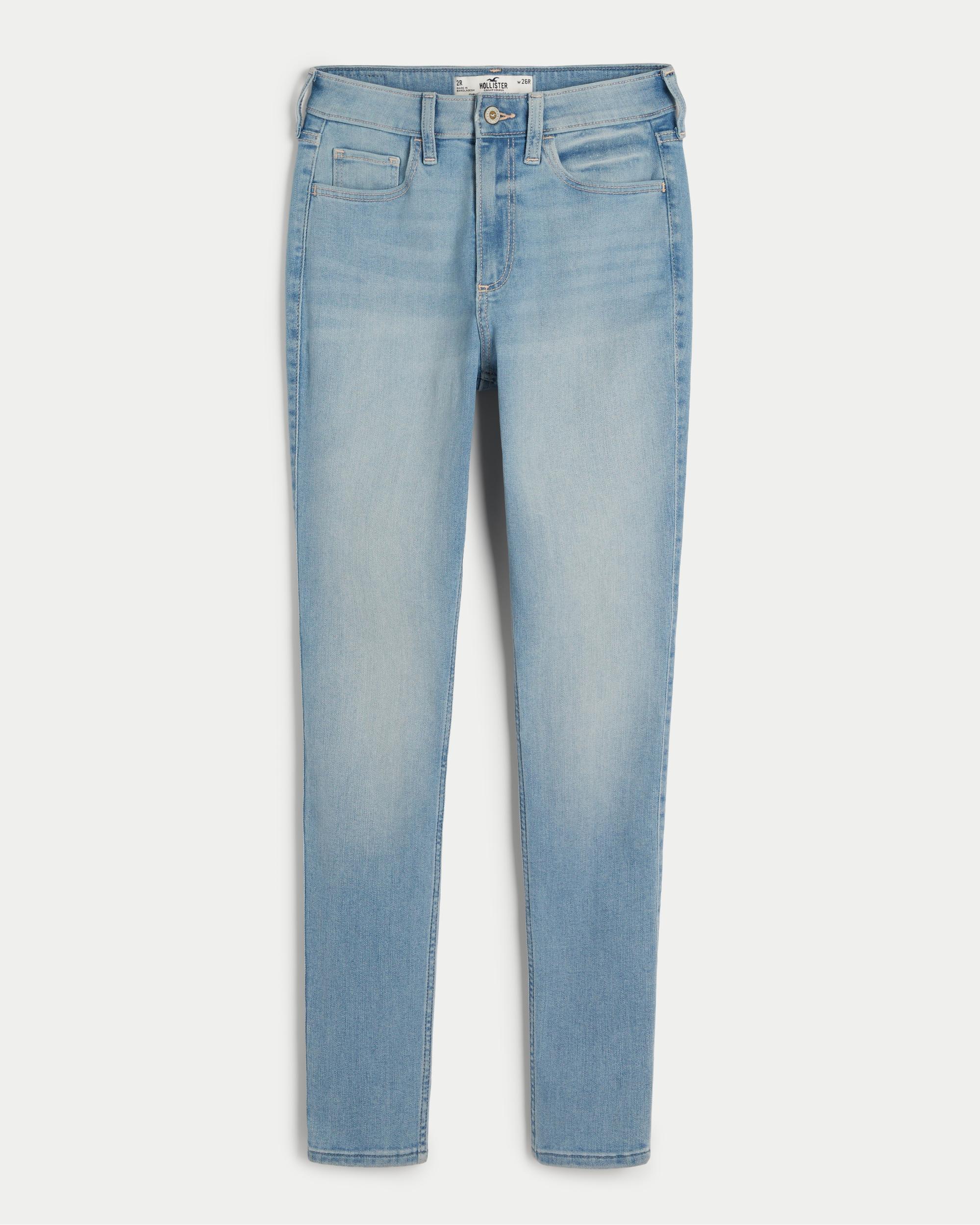 Curvy High-Rise Medium Wash Super Skinny Jeans Product Image
