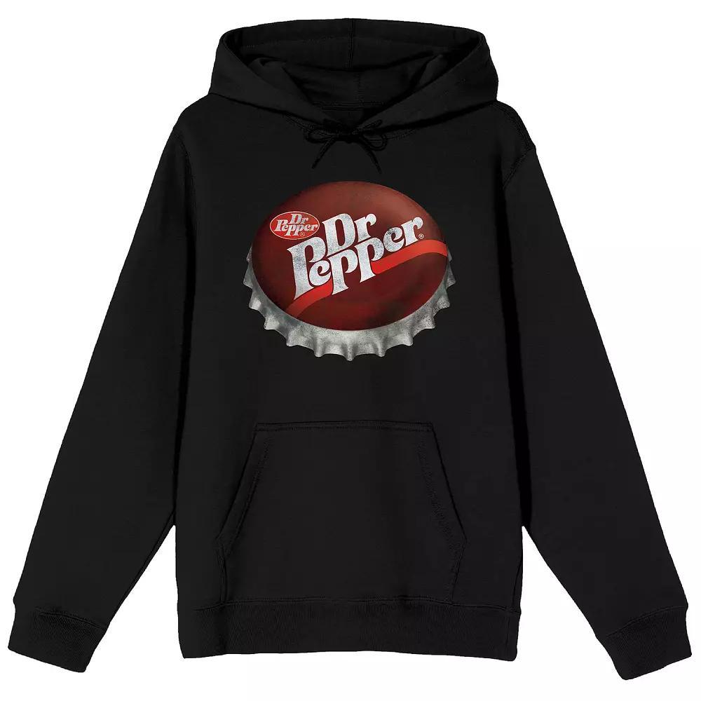 Juniors' Dr. Pepper Bottle Cap Graphic Hoodie, Women's, Size: Medium, Black Product Image