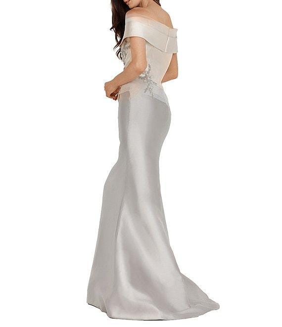 Terani Couture Beaded Off-the-Shoulder Mermaid Gown Product Image