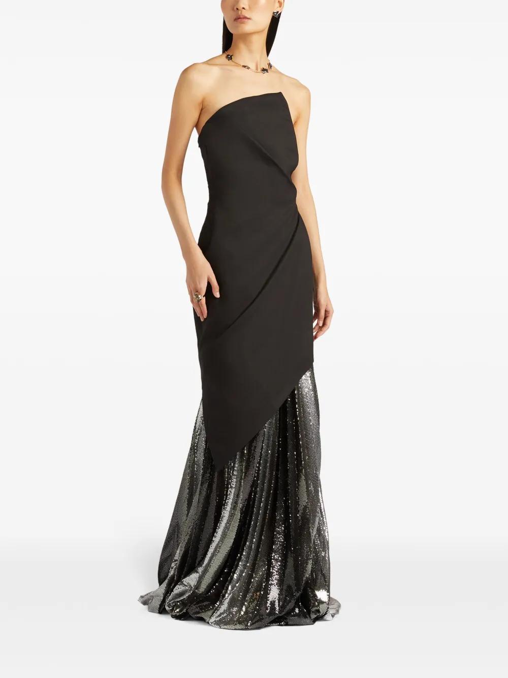 layered-design maxi dress Product Image