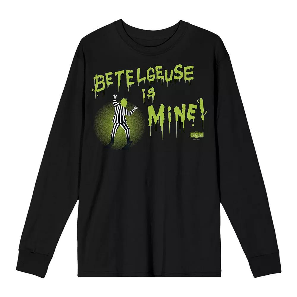 Men's Beetlejuice Betelgeuse Long Sleeve Tee, Size: XL, Black Product Image
