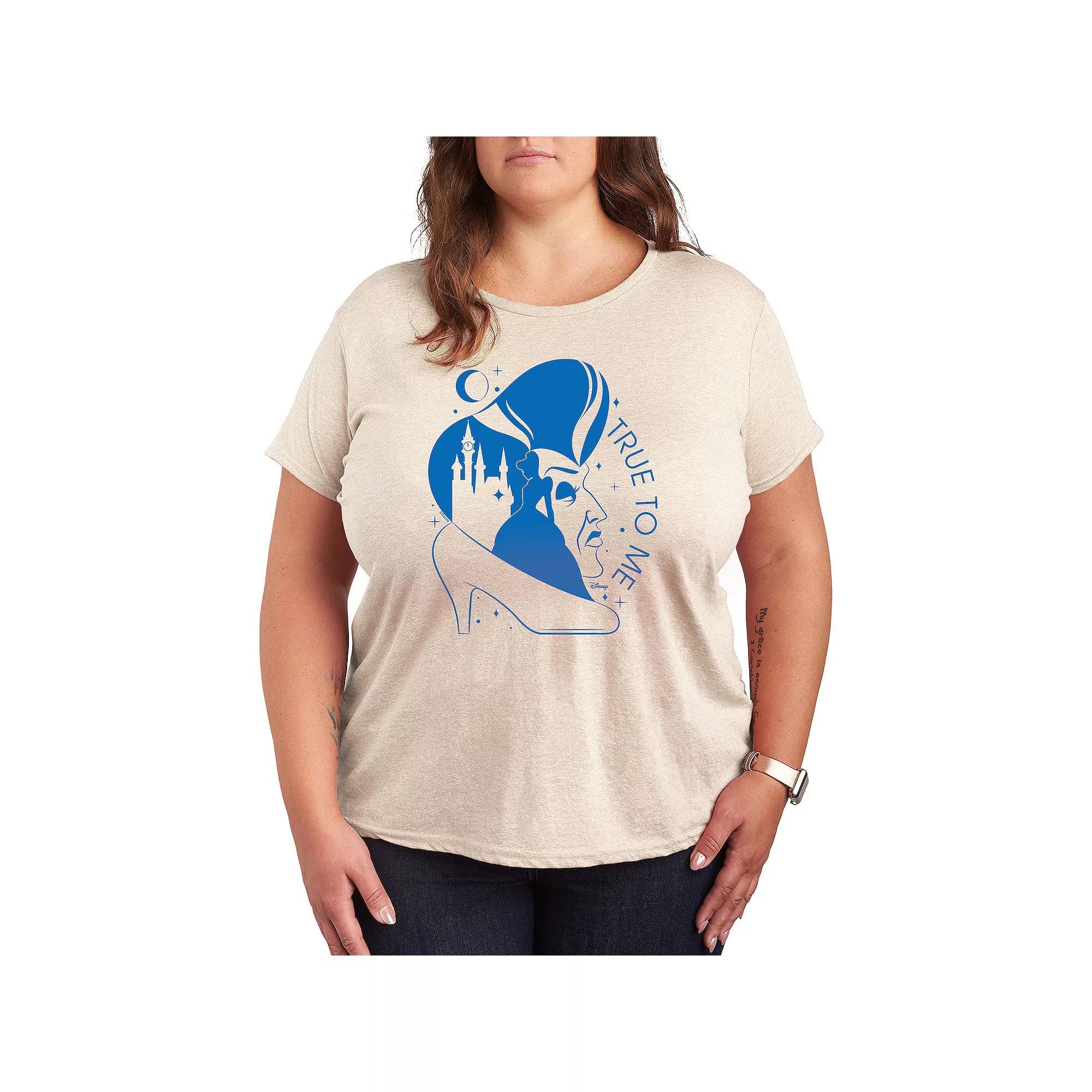 Disneys Cinderella Plus True To Me Graphic Tee, Womens Product Image