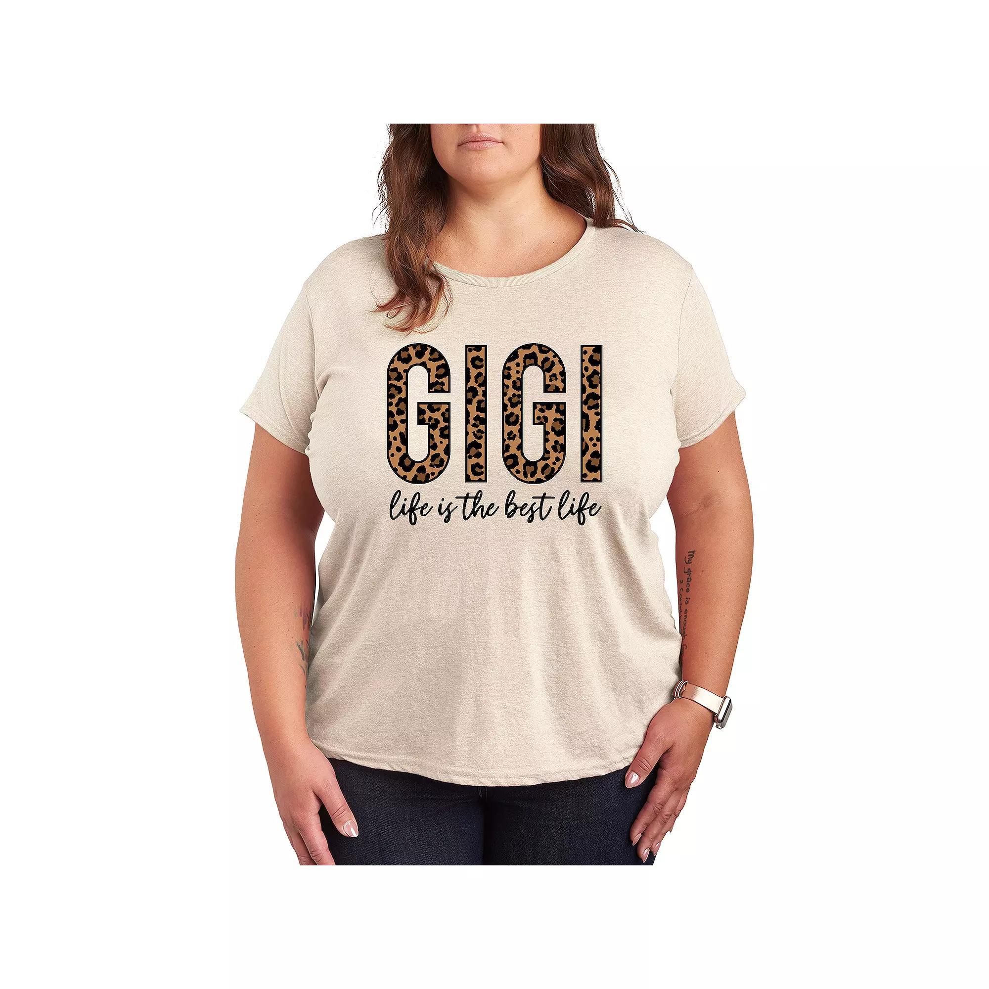 Plus Gigi Life Is The Best Life Graphic Tee, Womens Product Image