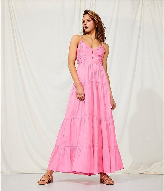 Chelsea & Violet Alyssa Sweetheart Neckline Sleeveless Cotton Slub Maxi Dress Product Image