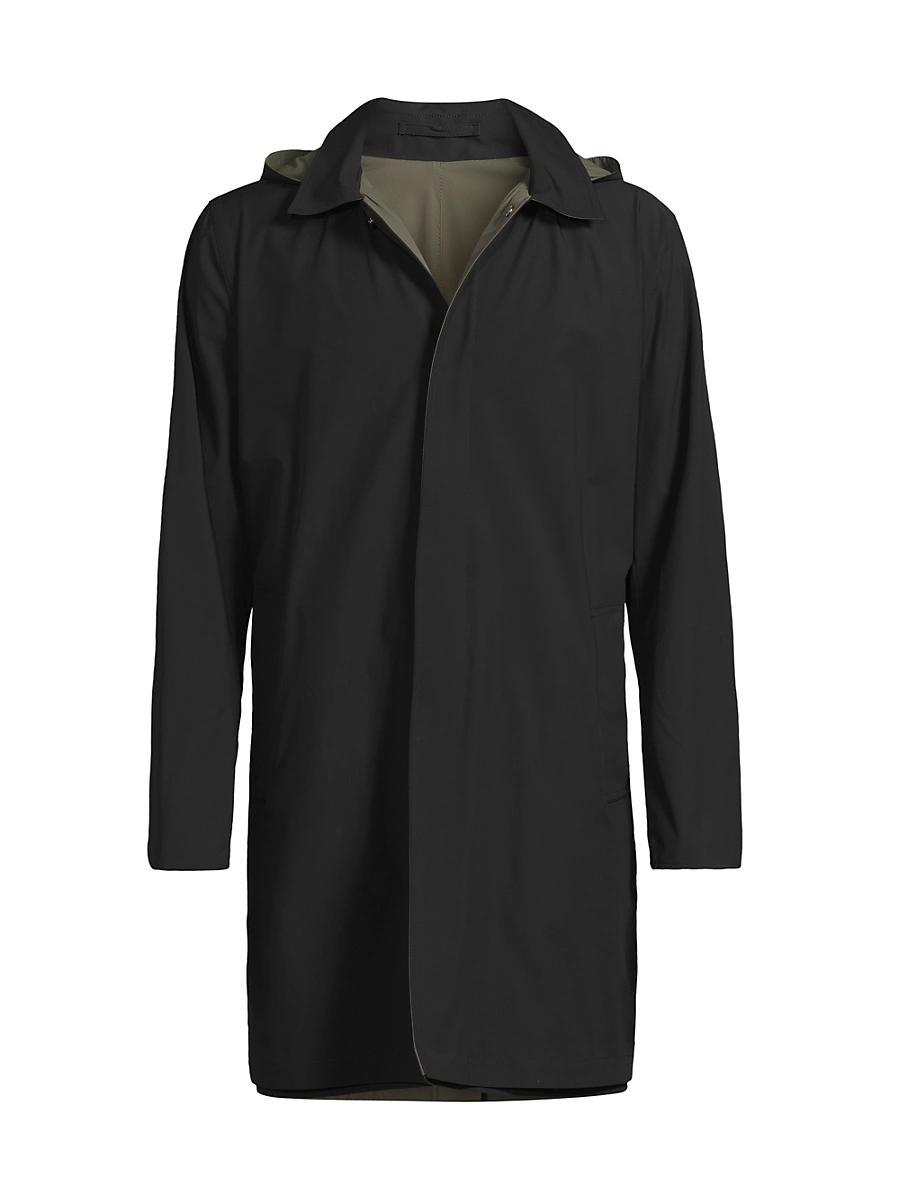 Mens Reversible Stretch Nylon Hooded Jacket Product Image