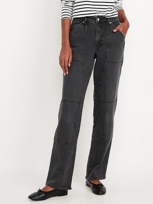 High-Waisted OG Loose Utility Jeans Product Image
