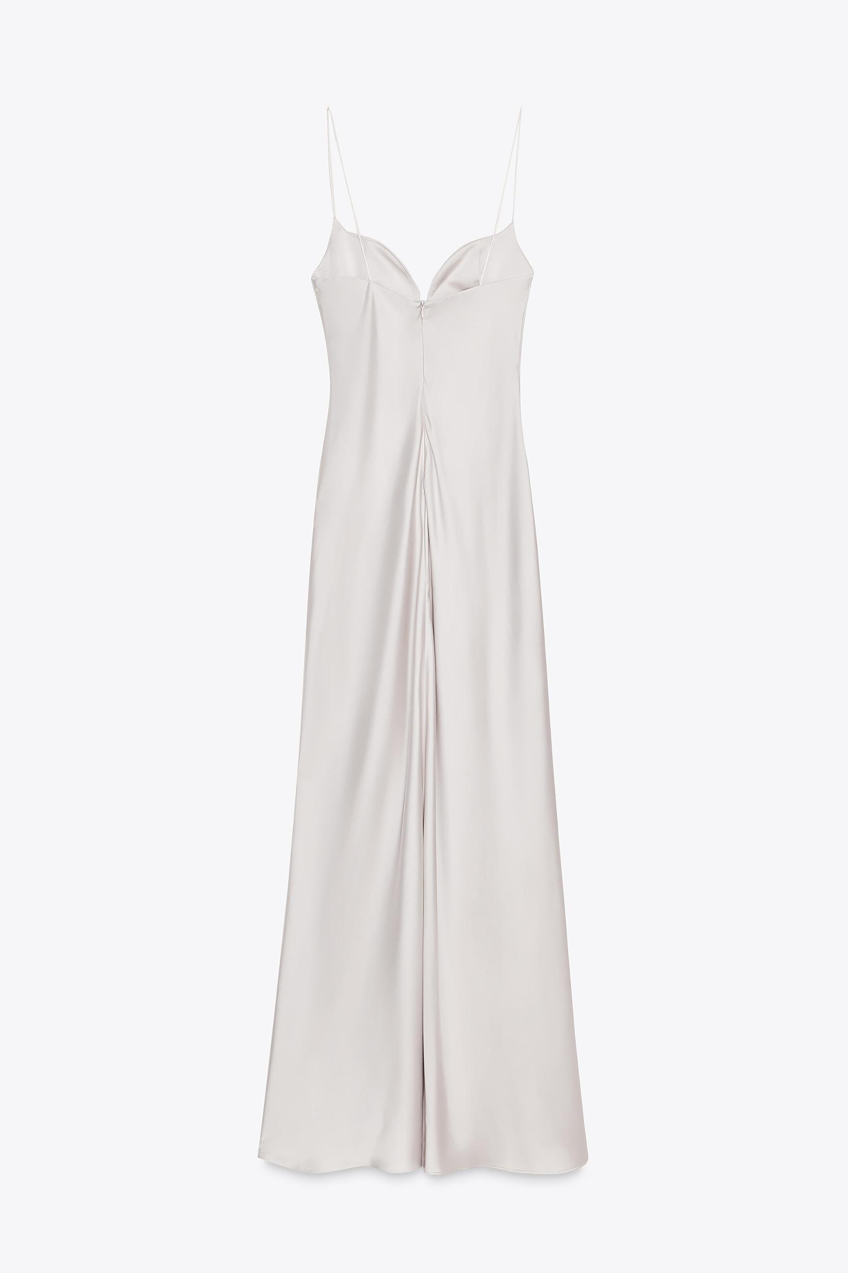 SATIN LONG DRESS Product Image