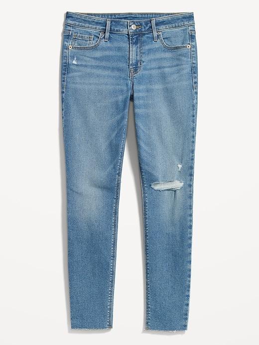 Mid-Rise Rockstar Super-Skinny Ankle Jeans Product Image
