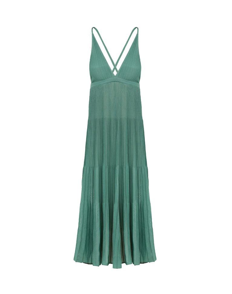 Knit Katia Long Dress - Seaglass Product Image