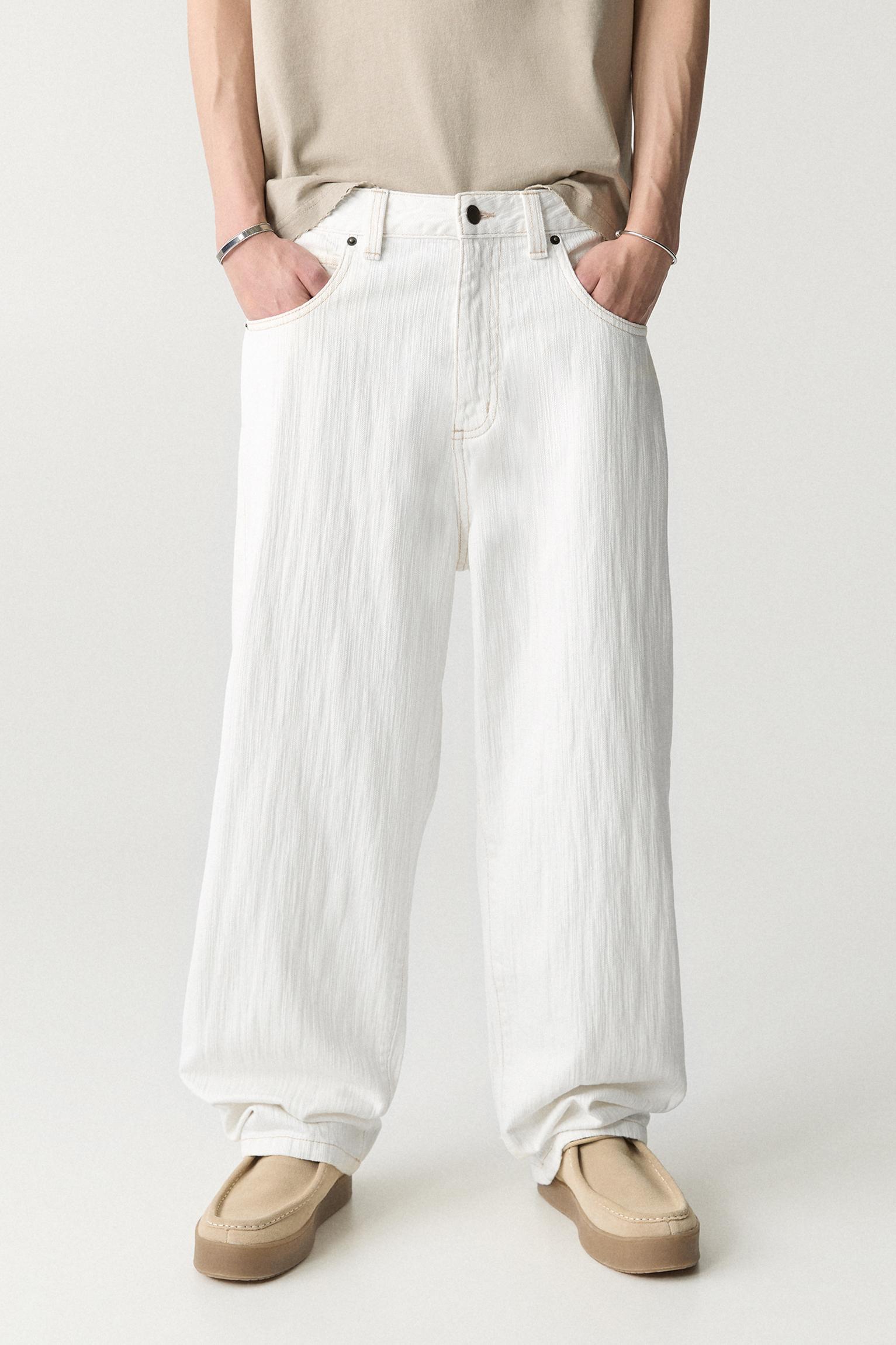 White textured jeans Product Image