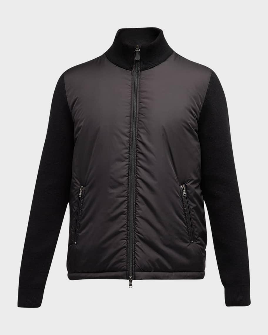 Mens Wool and Nylon Full-Zip Jacket Product Image