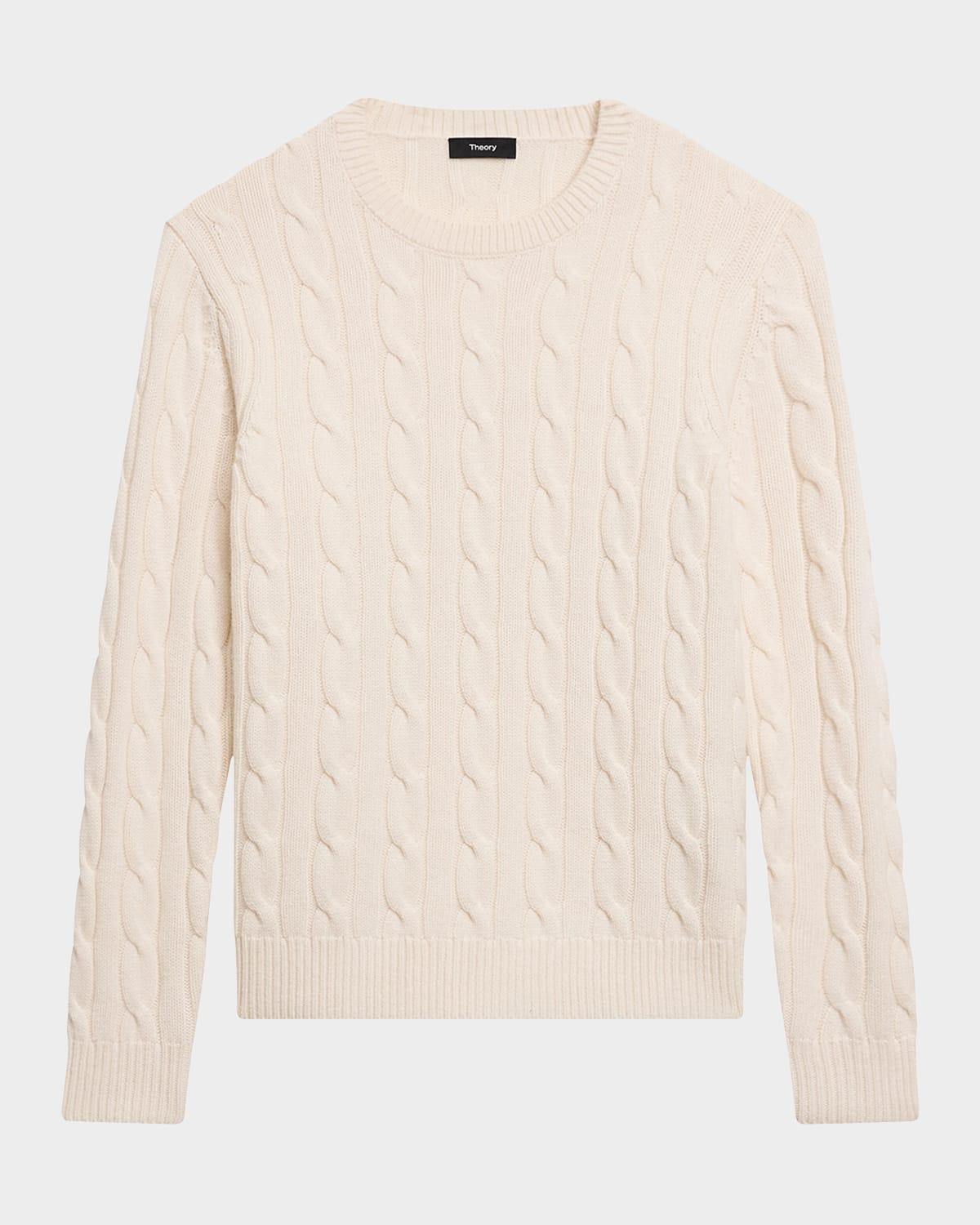 Mens Montana Wool Cable-Knit Sweater Product Image
