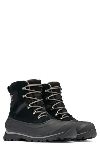 SOREL Buxton Waterproof Snow Boot In Black/quarry Product Image