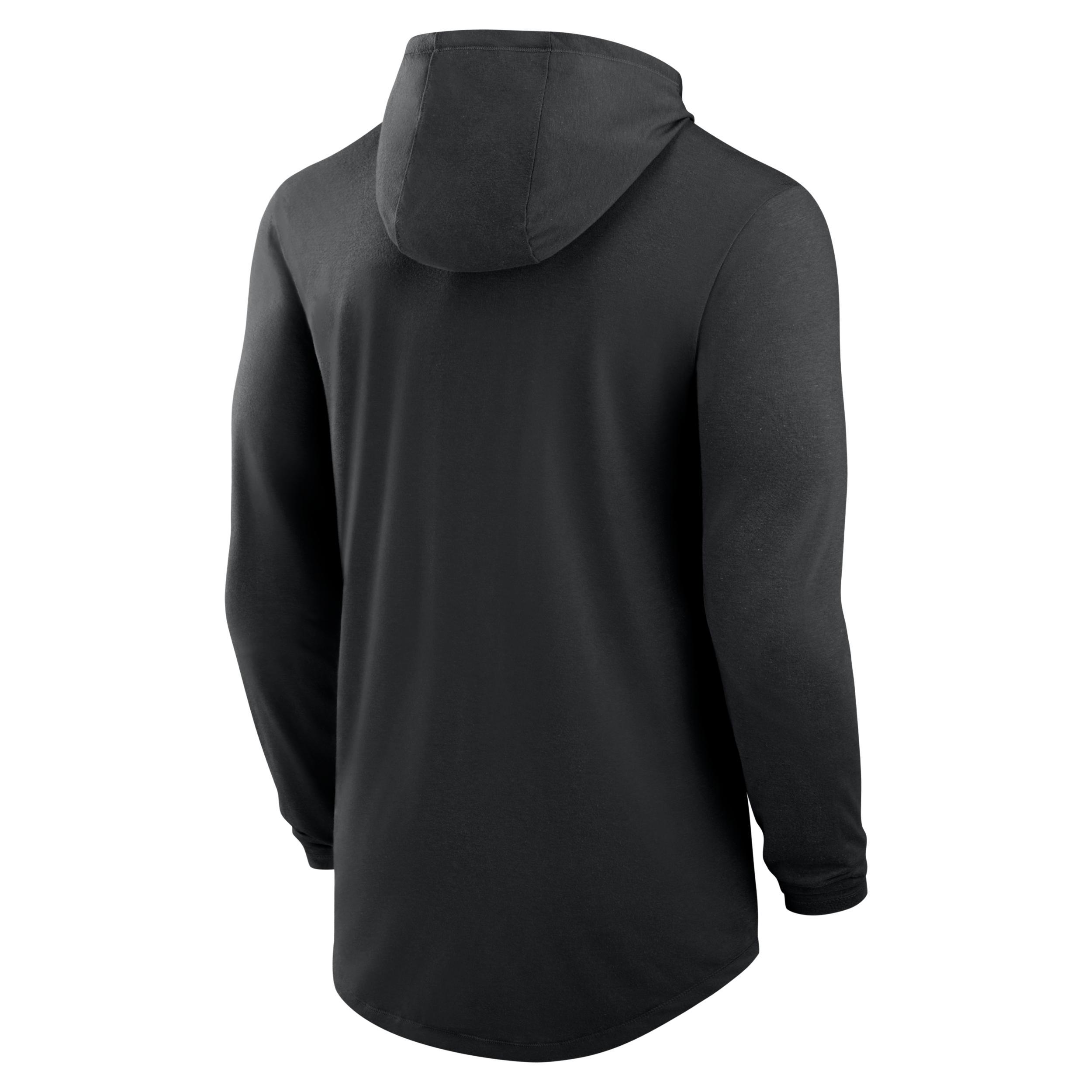Michigan State Campus Arch Men's Nike Dri-FIT College Long-Sleeve Hooded T-Shirt Product Image