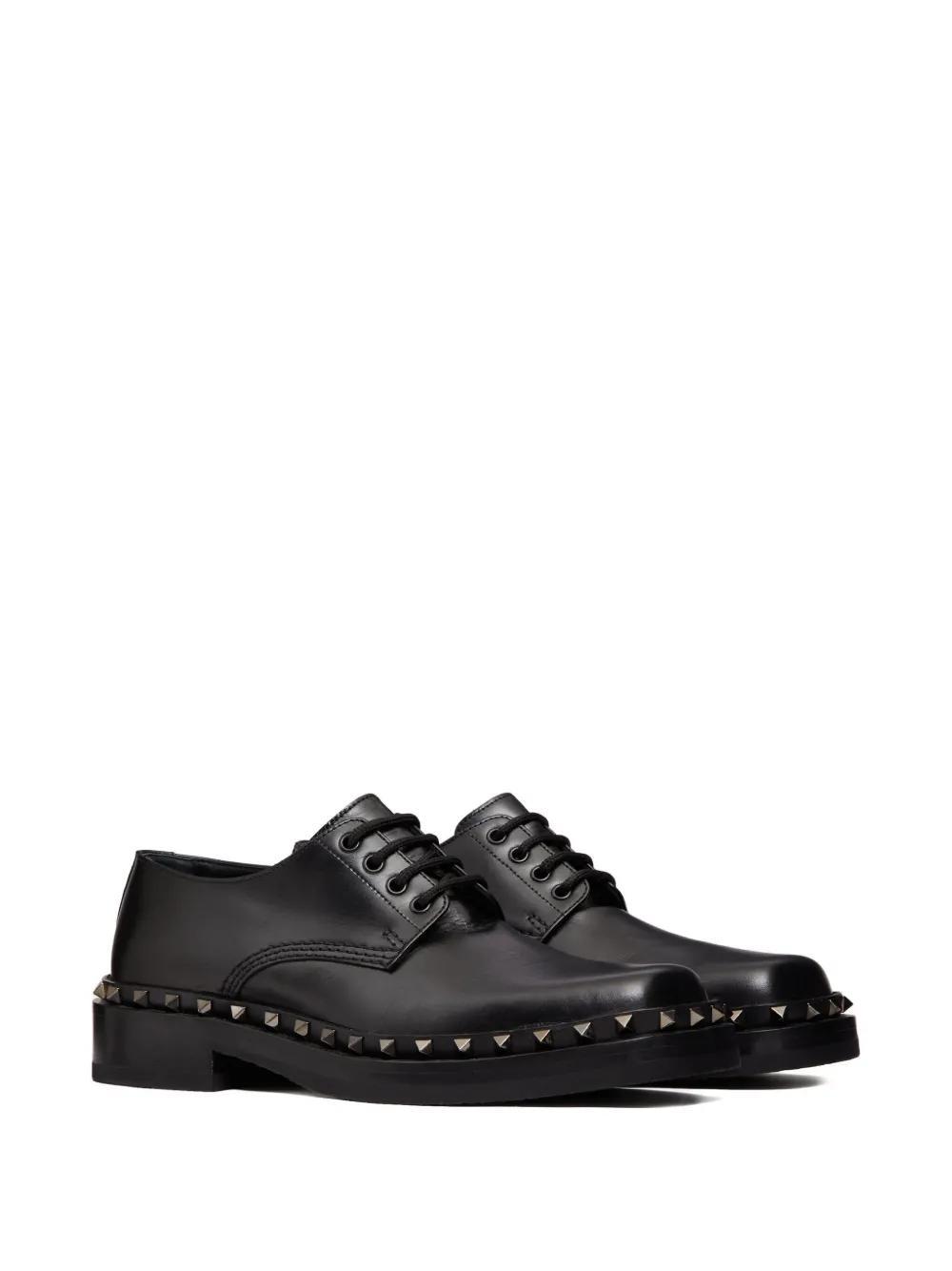 M-Way Rockstud leather Derby shoes Product Image