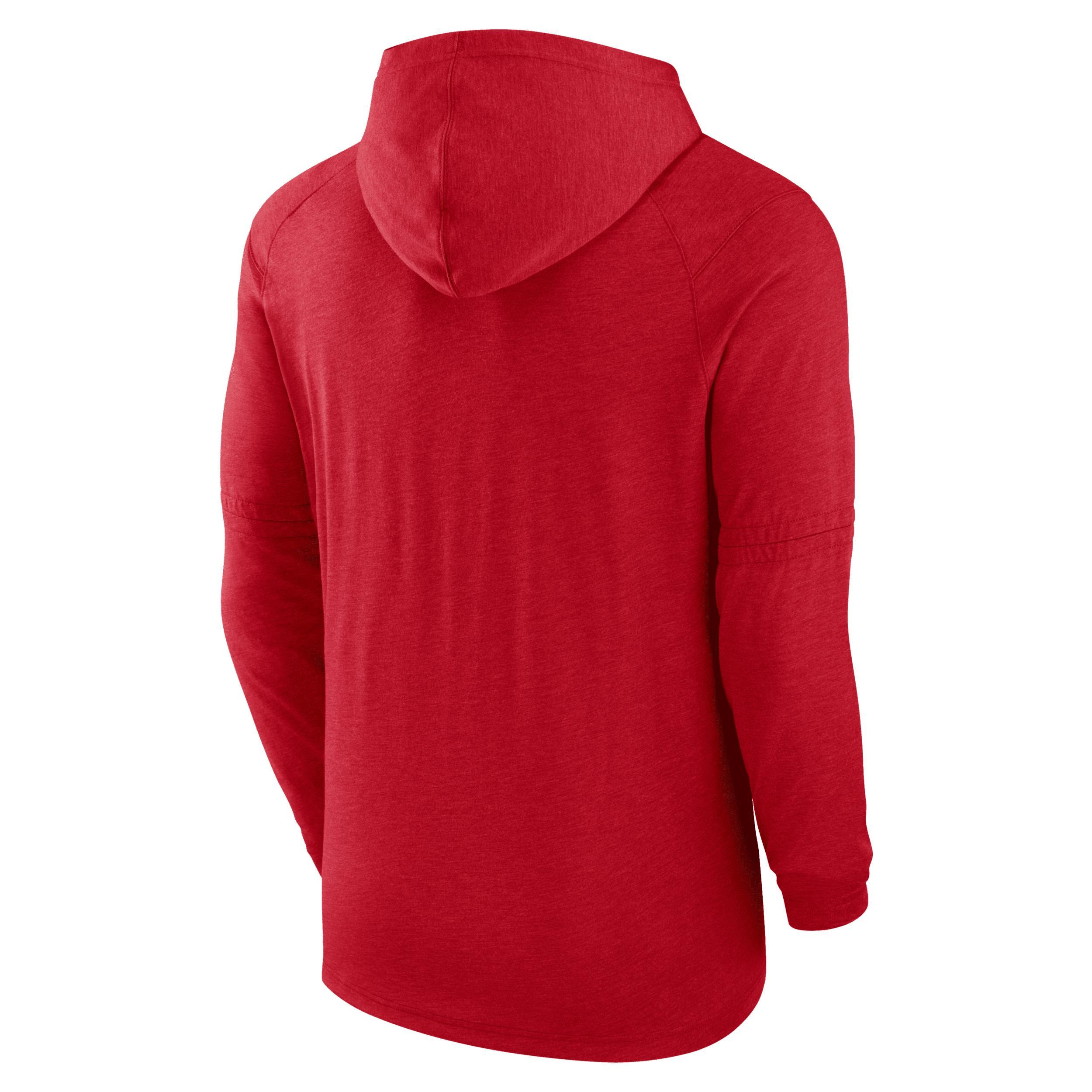 Cincinnati Reds Authentic Collection Nike Men's Dri-FIT MLB Pullover Hoodie Product Image