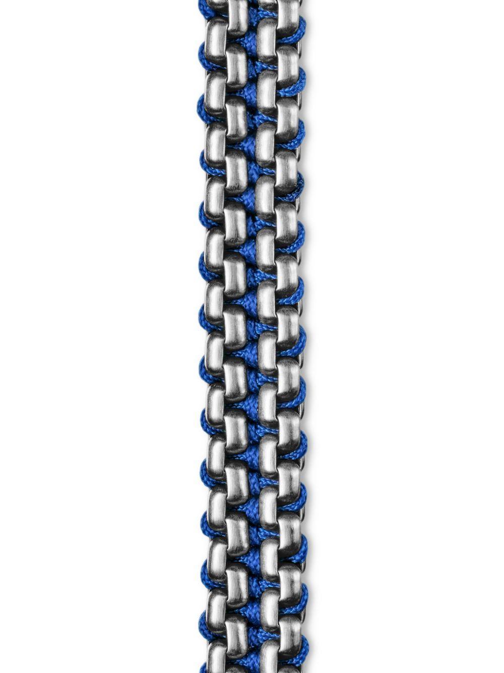 sterling silver Woven Box Chain bracelet (10mm) Product Image