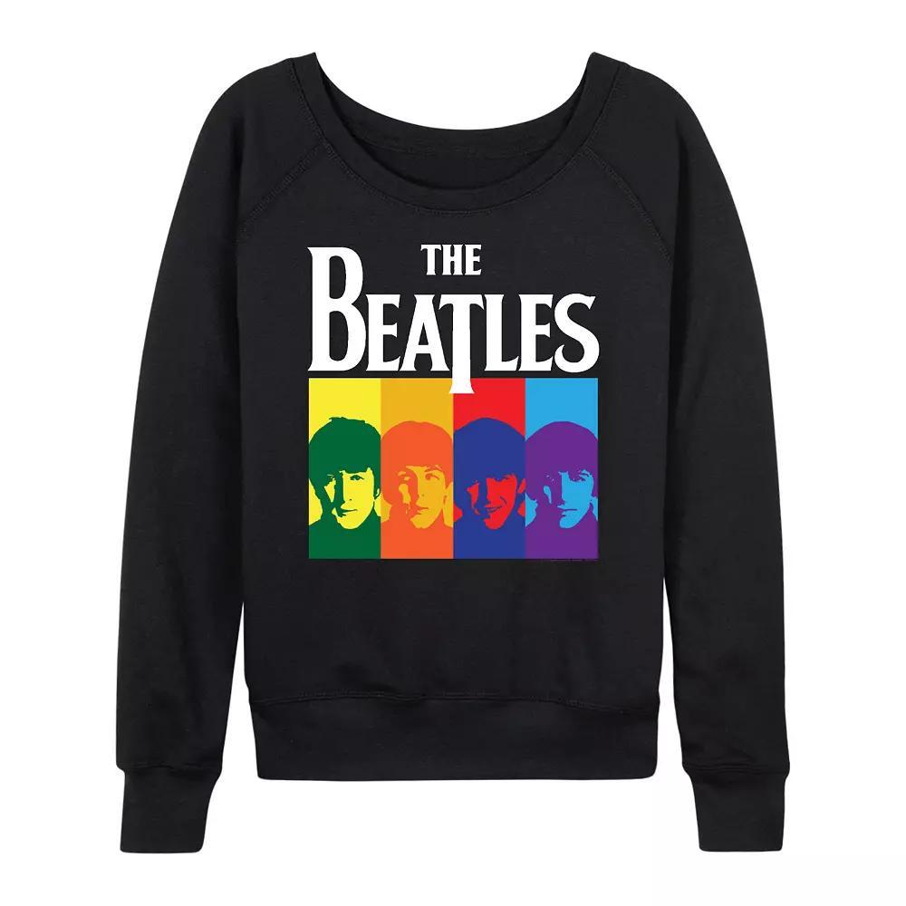 Womens The Beatles Color Block French Terry Long Sleeve Tee Product Image