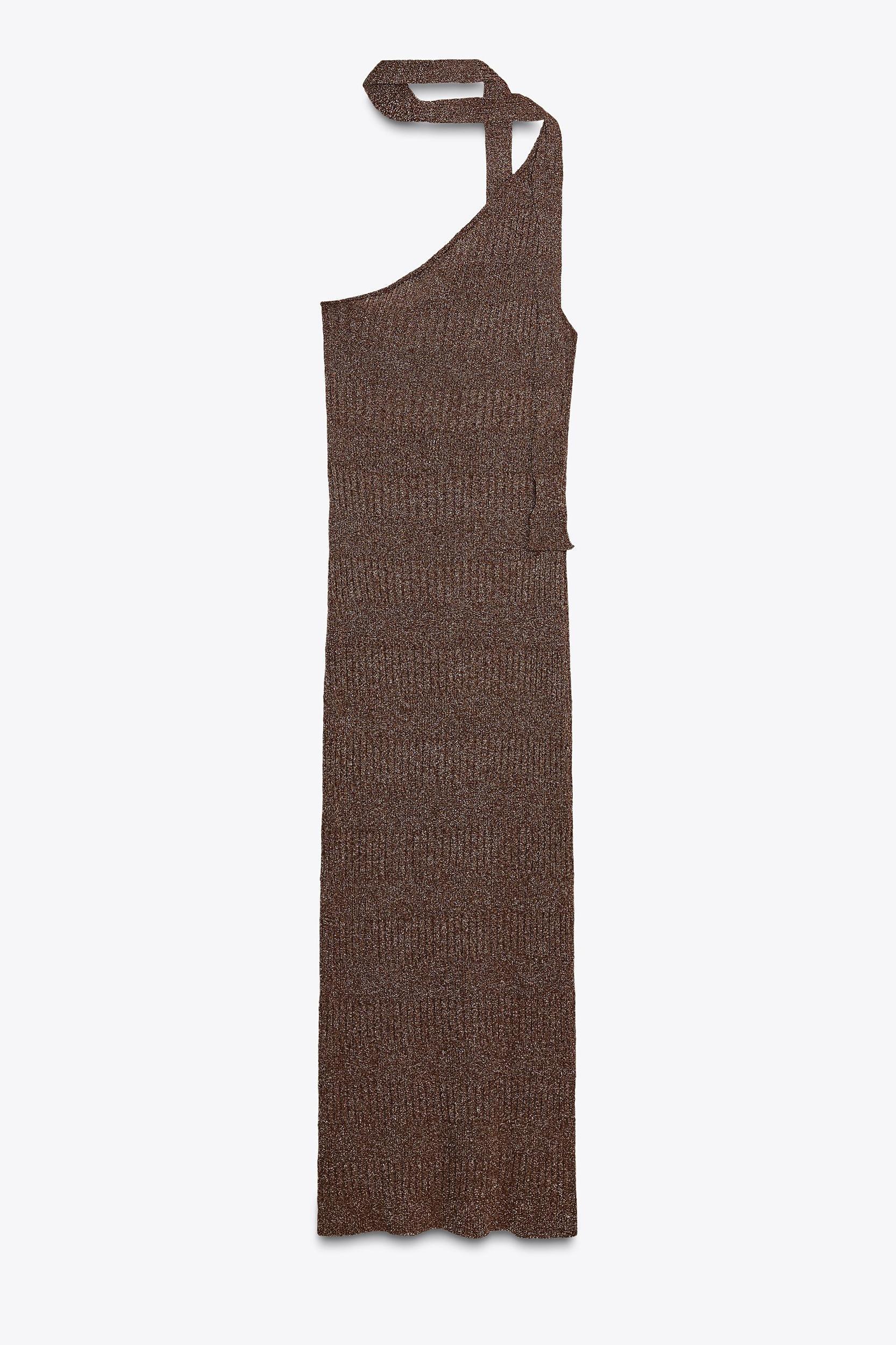 ASYMMETRIC SCARF MIDI DRESS Product Image