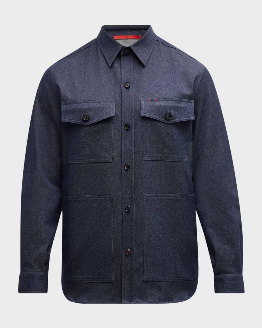 Mens Cotton and Cashmere Overshirt Product Image