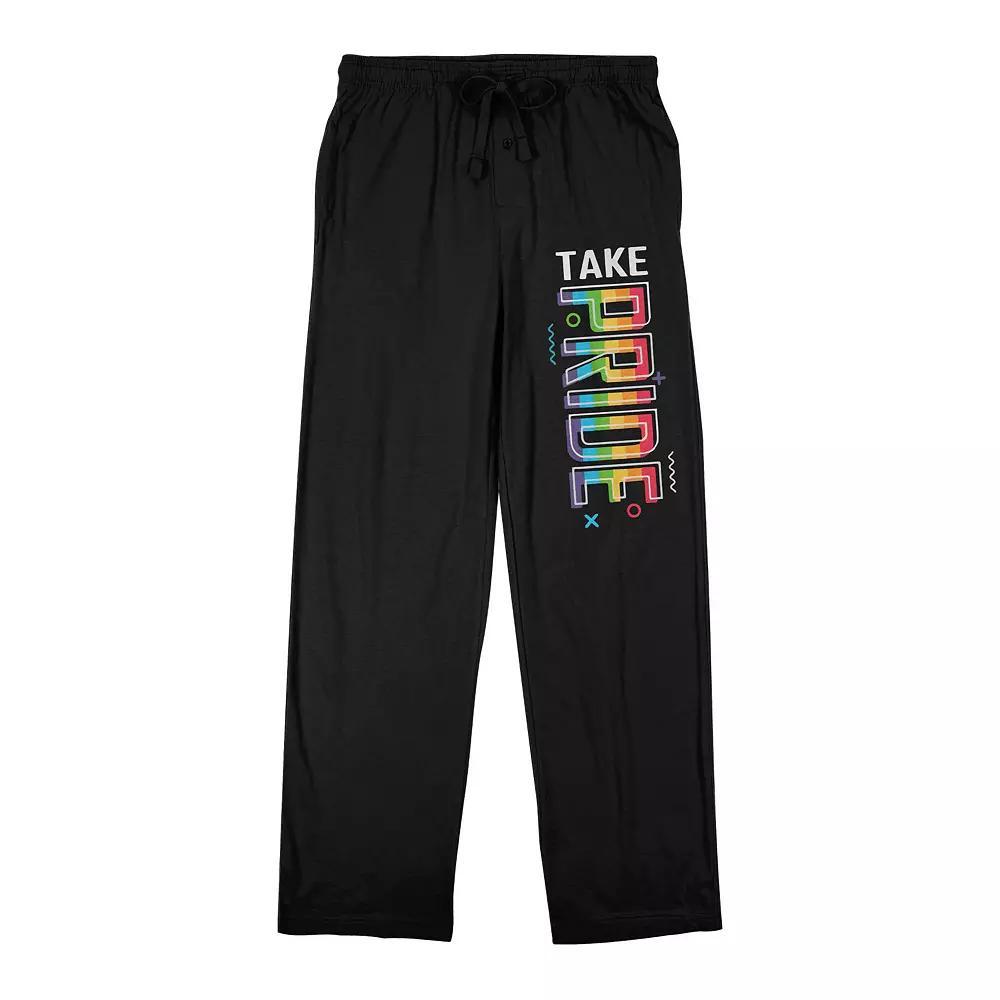 Men's Pride Take Pride Pajama Pants, Size: XXL, Black Product Image