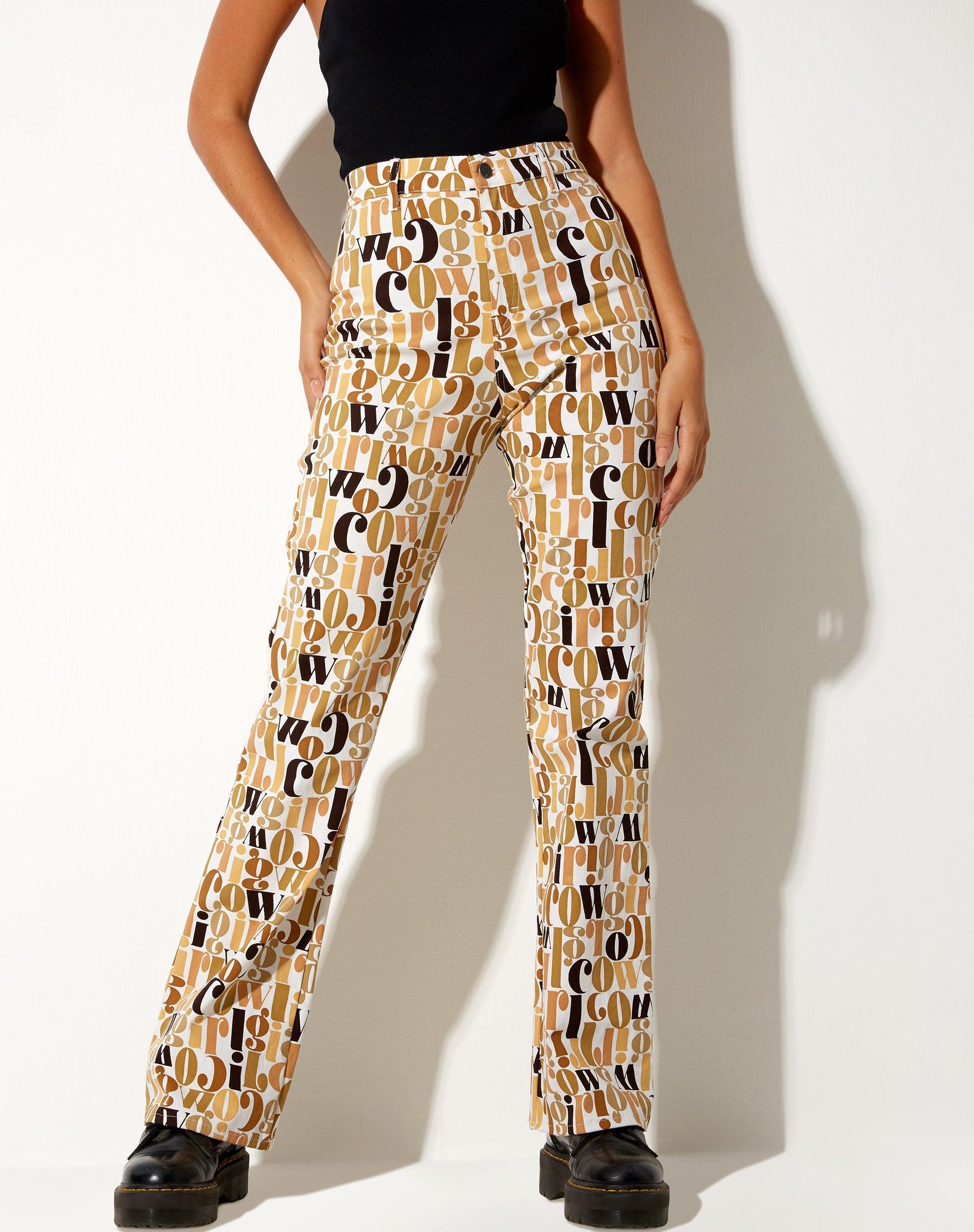 Zoven Flare Trouser in Cowgirl Product Image