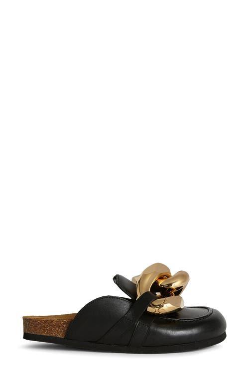 Womens Chain Leather Loafer Mules Product Image