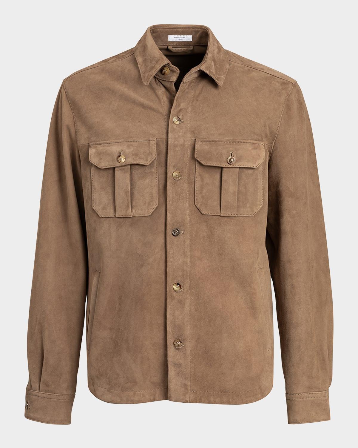 Mens Suede Overshirt Product Image