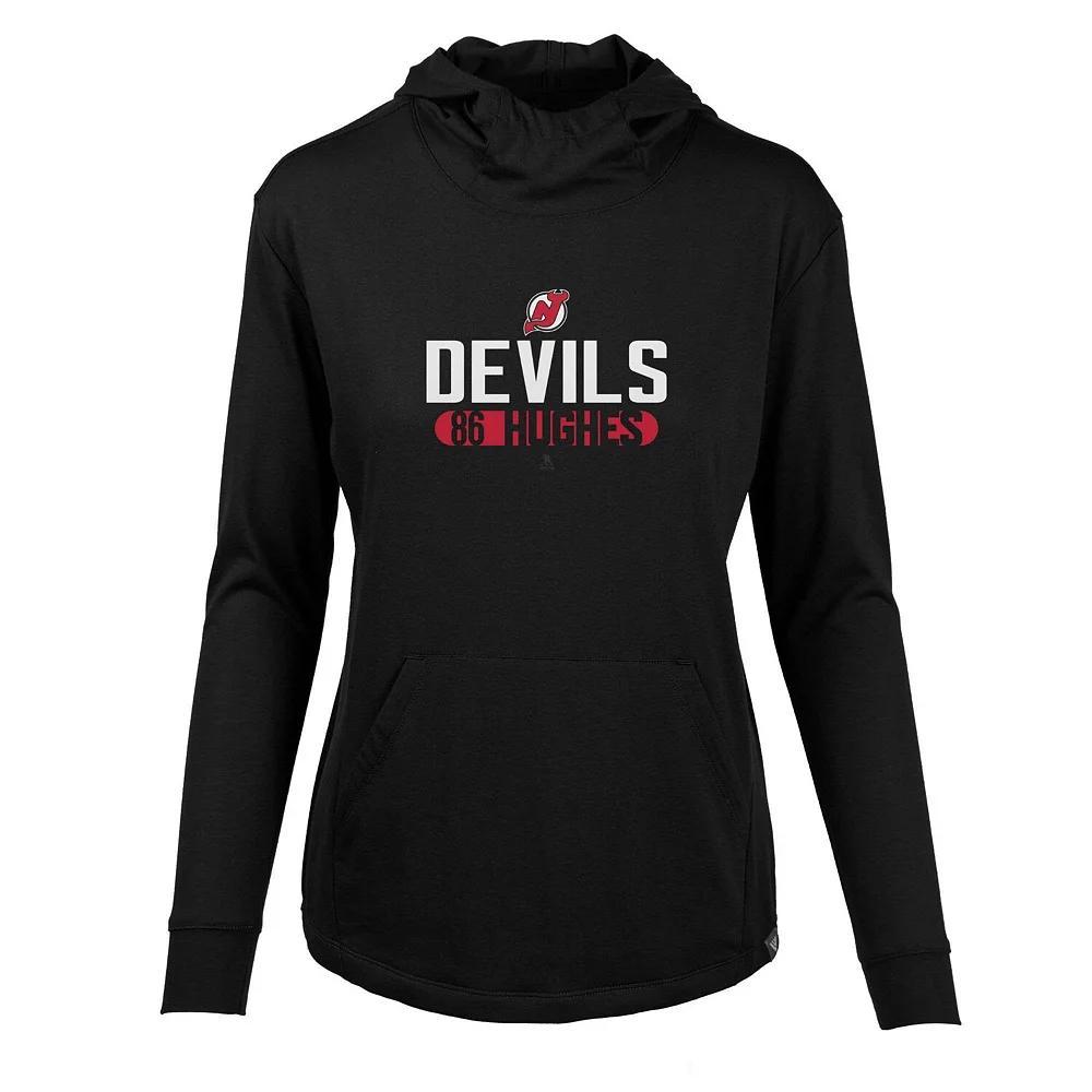 Women's Levelwear Nathan MacKinnon Black Colorado Avalanche Vivid Tracer Name & Number Pullover Hoodie, Size: Small Product Image