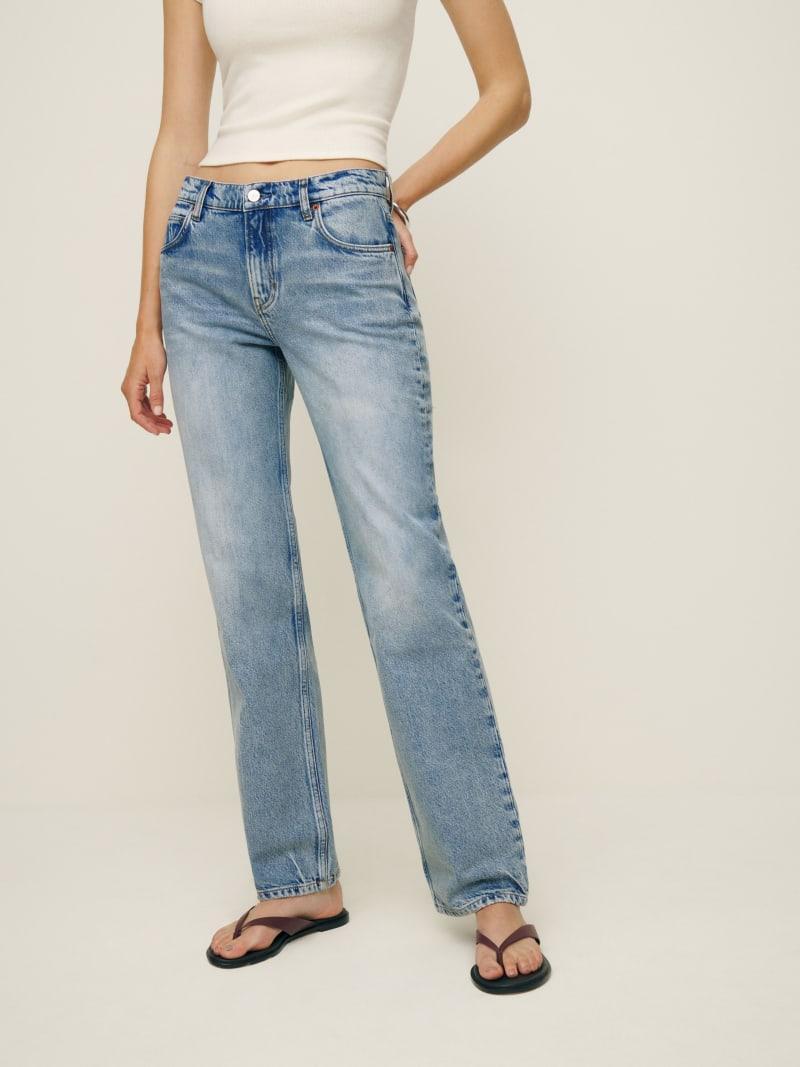 Abby Low Rise Straight Jeans Product Image