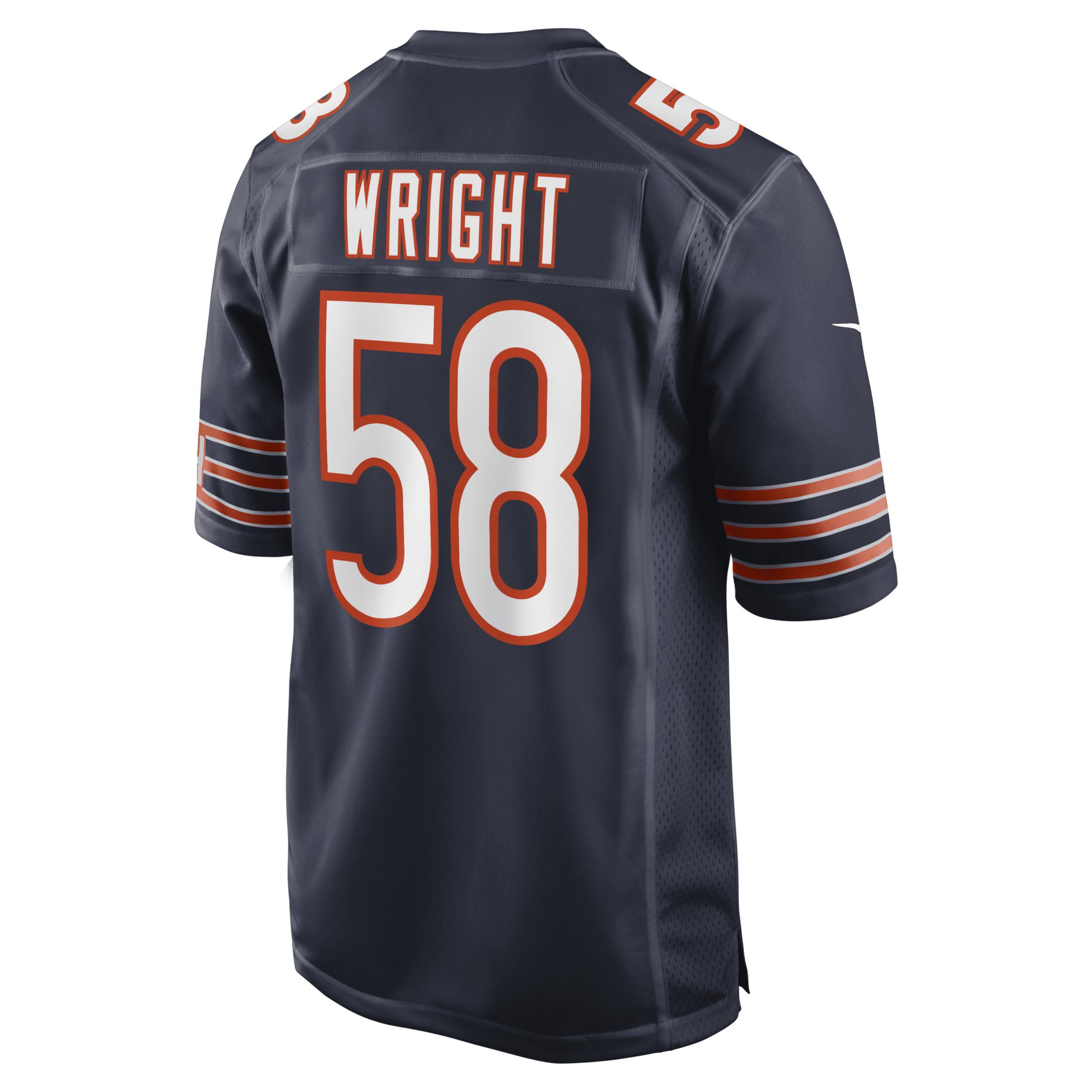 Men's Nike Darnell Wright Navy Chicago Bears 2023 NFL Draft First Round Pick Game Jersey, Size: Medium, Blue Product Image
