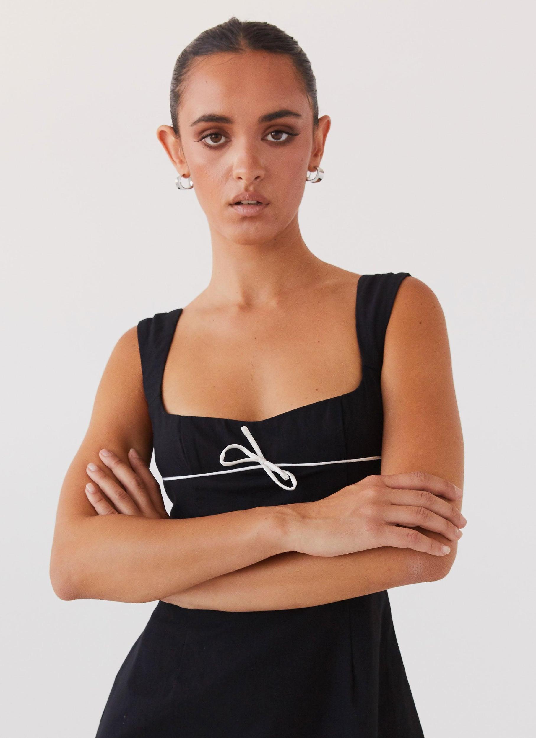 Cadence Mini Dress - Black Product Image