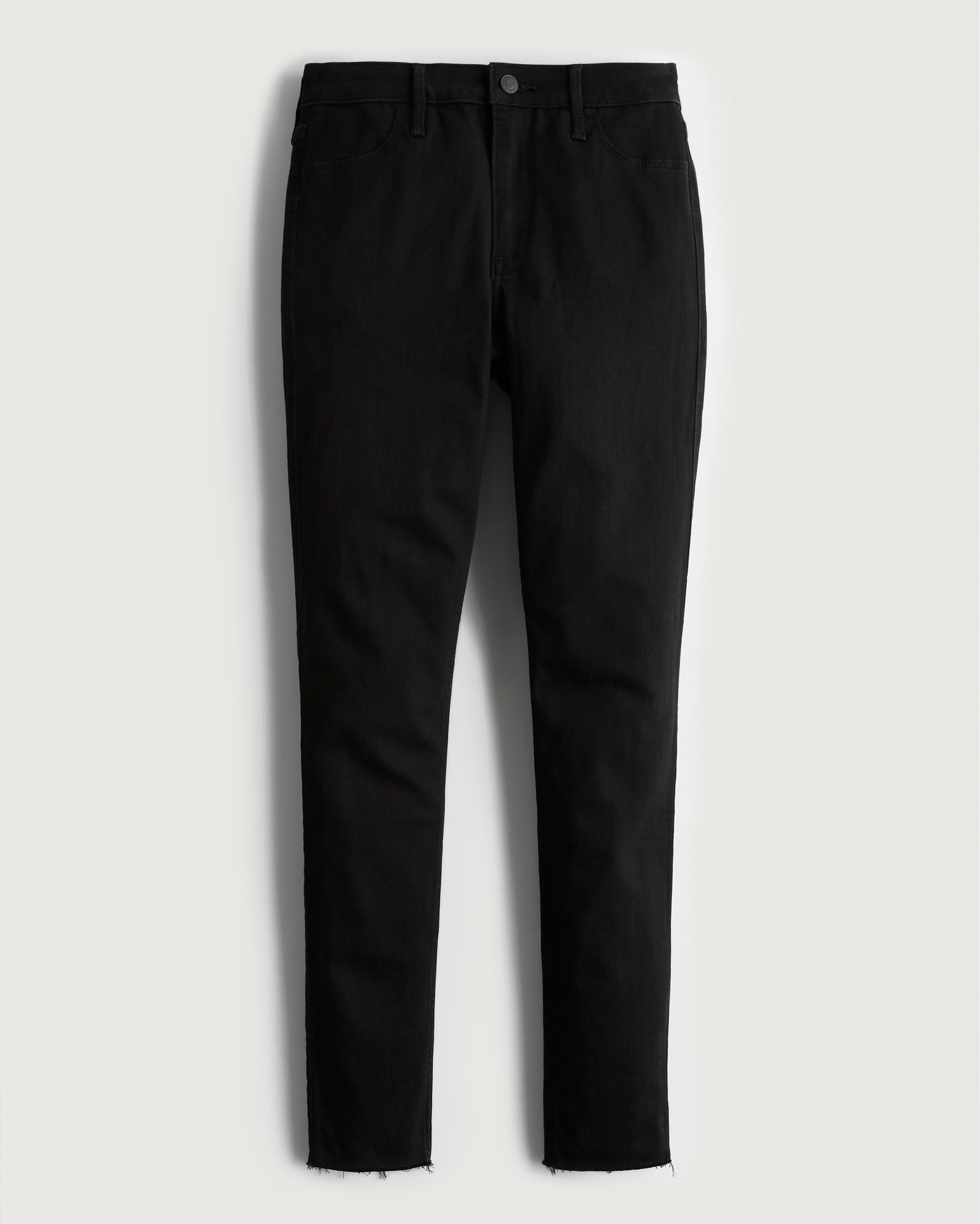 Curvy High-Rise Black Jean Leggings Product Image