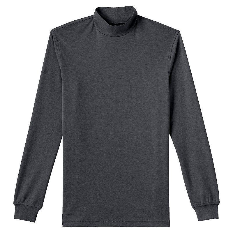 Lands' End Men's Super Soft Supima Mock Turtleneck, Size: Small, Black Product Image