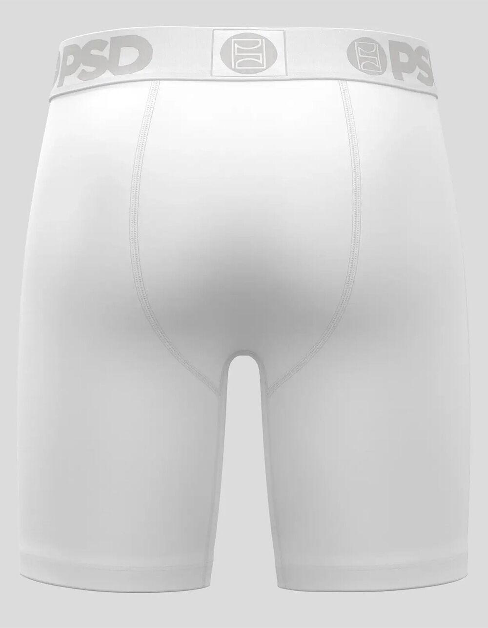 PSD Modal Solids Mens Boxer Briefs - WHITE Product Image