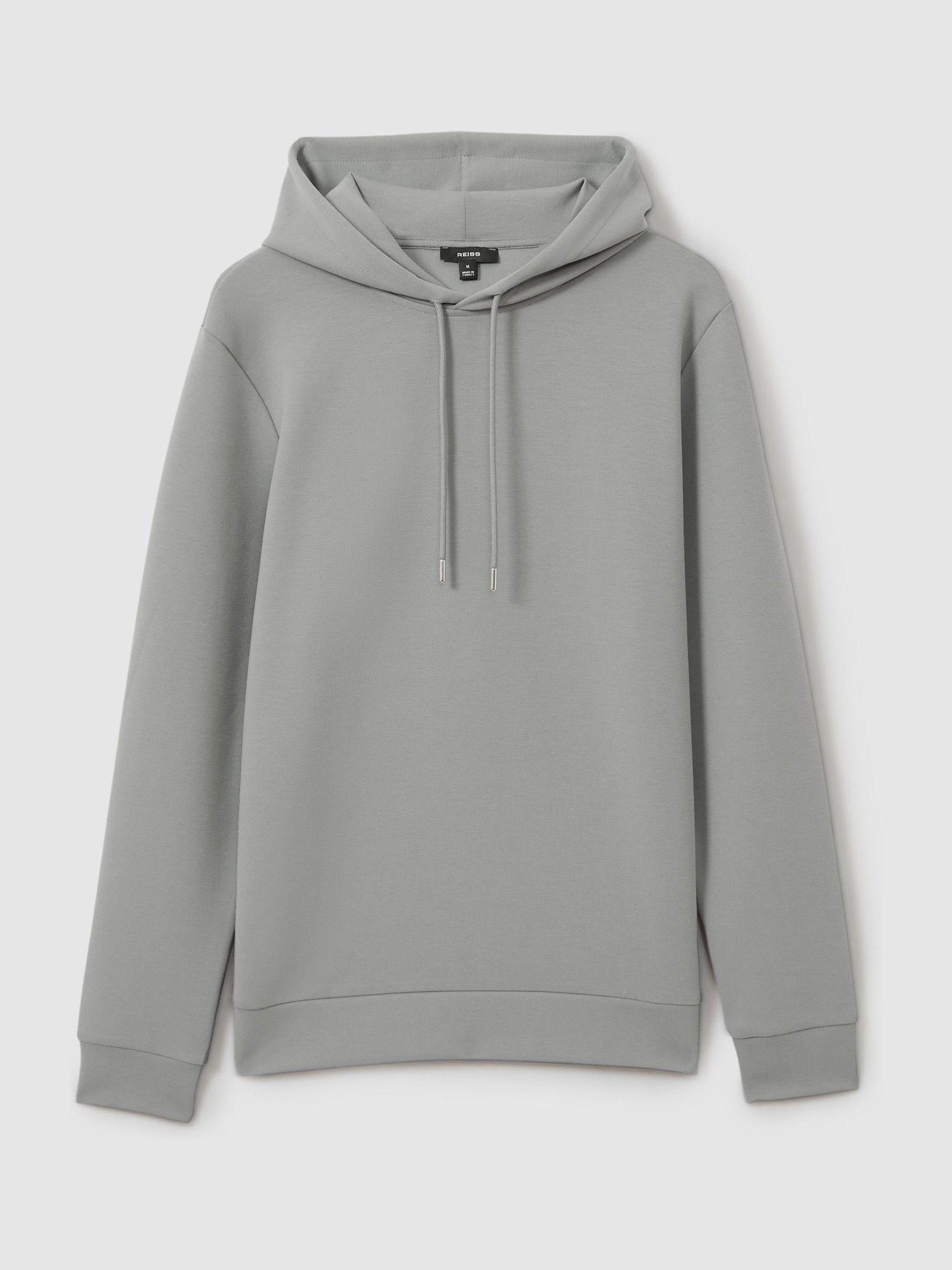 Interlock Jersey Hoodie in Flint Grey Product Image